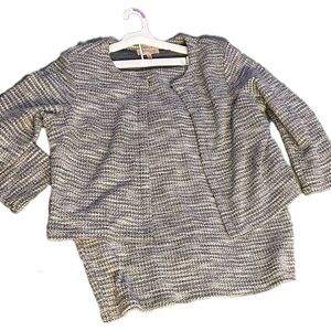 Philosophy Gray Textured Women's Blazer